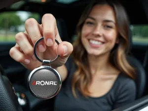 Ronal Luxus Schlüsselkette Premium Edelstahl